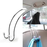 multi functional metal car seat headrest hanger bag hook holder for bag purse cloth food storage auto fastener clip