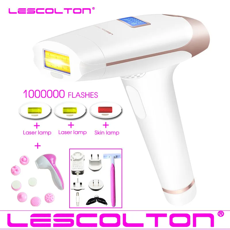 Lescolton 4в1 1000000 импульсный IPL лазер для удаления волос перманентное Удаление волос IPL лазерный эпилятор подмышка удаление волос