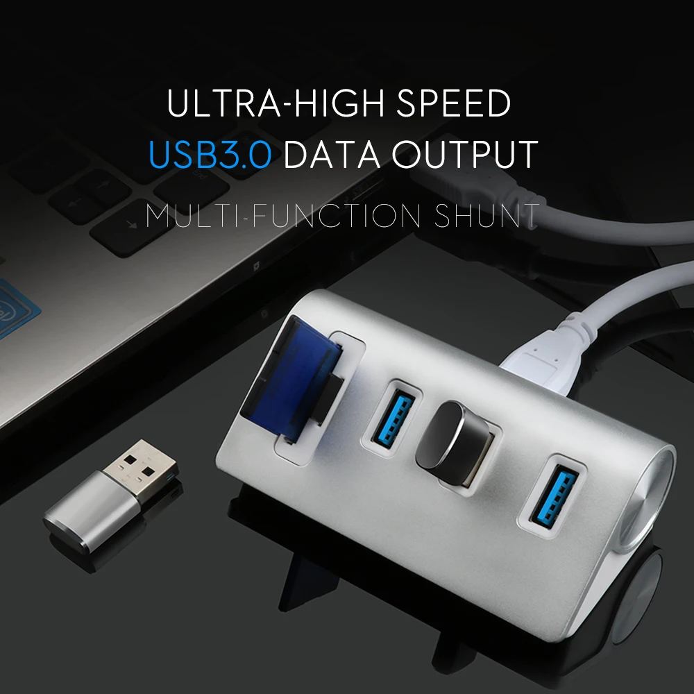 ROCKETEK Мульти USB 3 0 концентратор порта адаптер сплиттер интерфейс питания SD/TF
