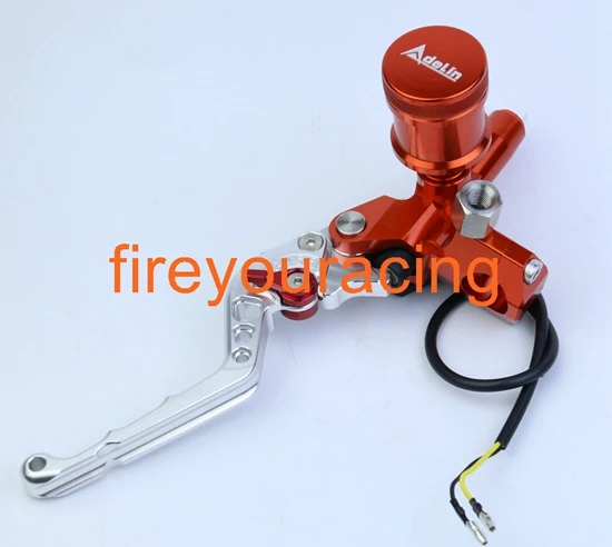 orange left clutch ADELIN главный тормозной цилиндр мотоцикла с ЧПУ 7/" 22 мм насос для yamaha kawasaki suzuki honda дисковый гидравлический рычаг сцепления - Цвет: orange left clutch