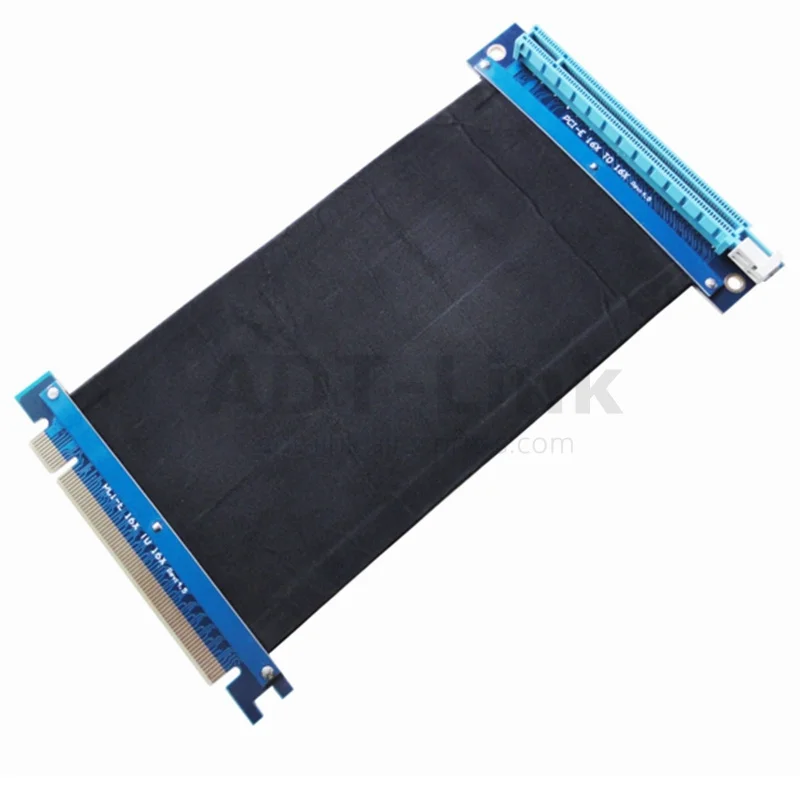 Правый угол PCI Express PCIe3.0 16x к гибкий кабель для GTX1080TI firepro w7100/radeon RX580/VEGA64/pro