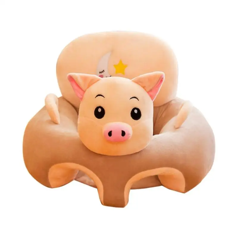 pig Детское сиденье для младенцев, комфортное кресло для дивана, мягкое кресло, не теряет волосы, не теряет цвет, для обучения сидению - Цвет: pig