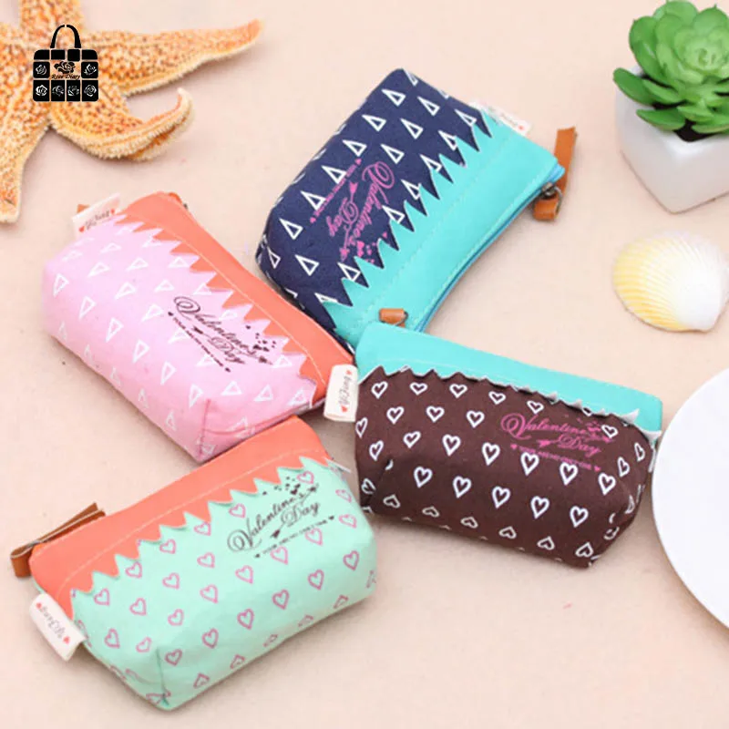 RoseDiary PU Холст сплайсинга молния кошелек для монет дети Kawaii сумка Детский