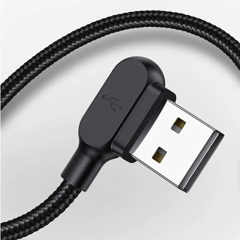 USB 3 1 кабель для быстрой зарядки под прямым углом 90 градусов синхронизации данных
