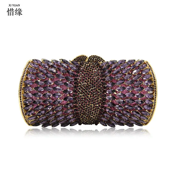 wedding cocktail Evening Bags Women prom Clutches Bag Ladies Crystal Purses Female Party Clutch bag green/purple/gold/silver/red | Багаж и