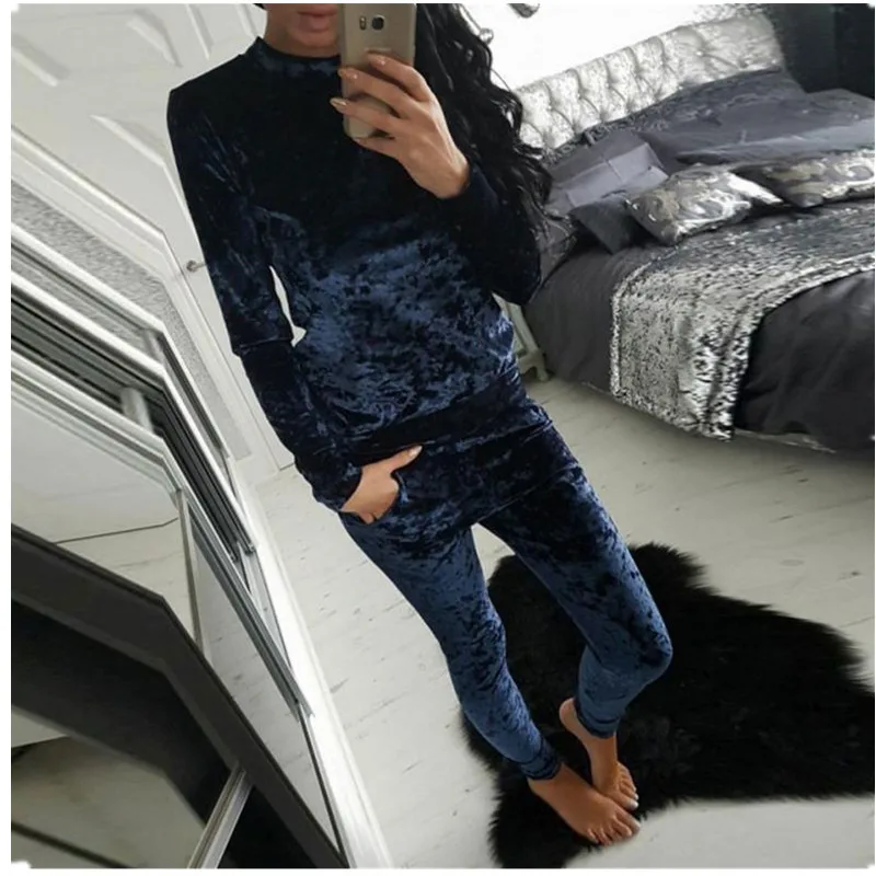 Tyattire 2018 спортивные костюмы для женщин бархат наборы ухода за кожей костюм