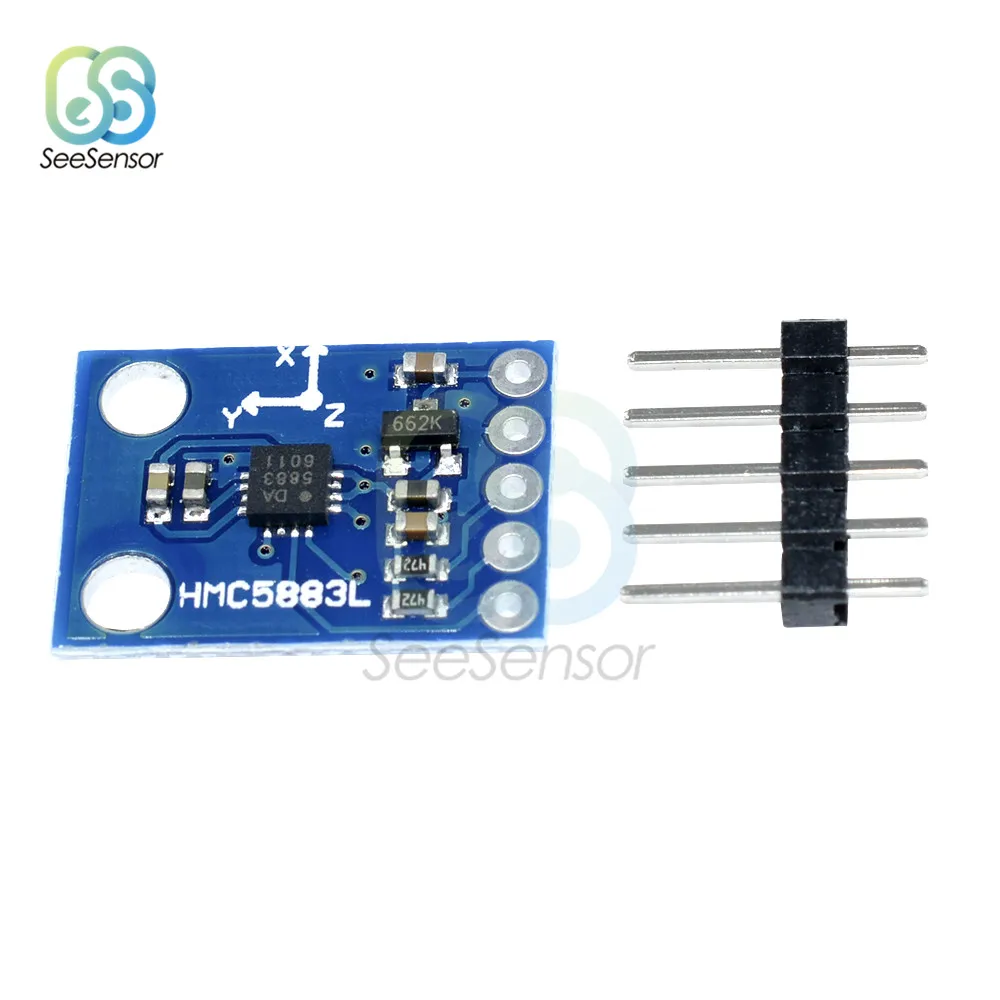 3 осевой магнитометр HMC5883 В 5 трехосевой компас сенсорный модуль для Arduino|Детали и