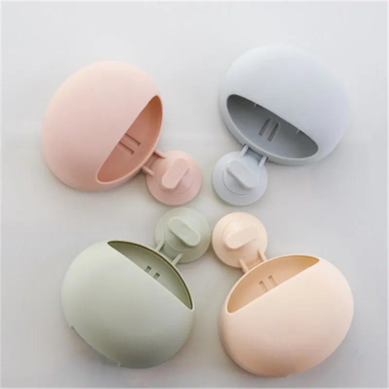 NEW plain color spherical sucker toothbrush rack Permanent long-term seamless strong suction cup wash small object | Дом и сад