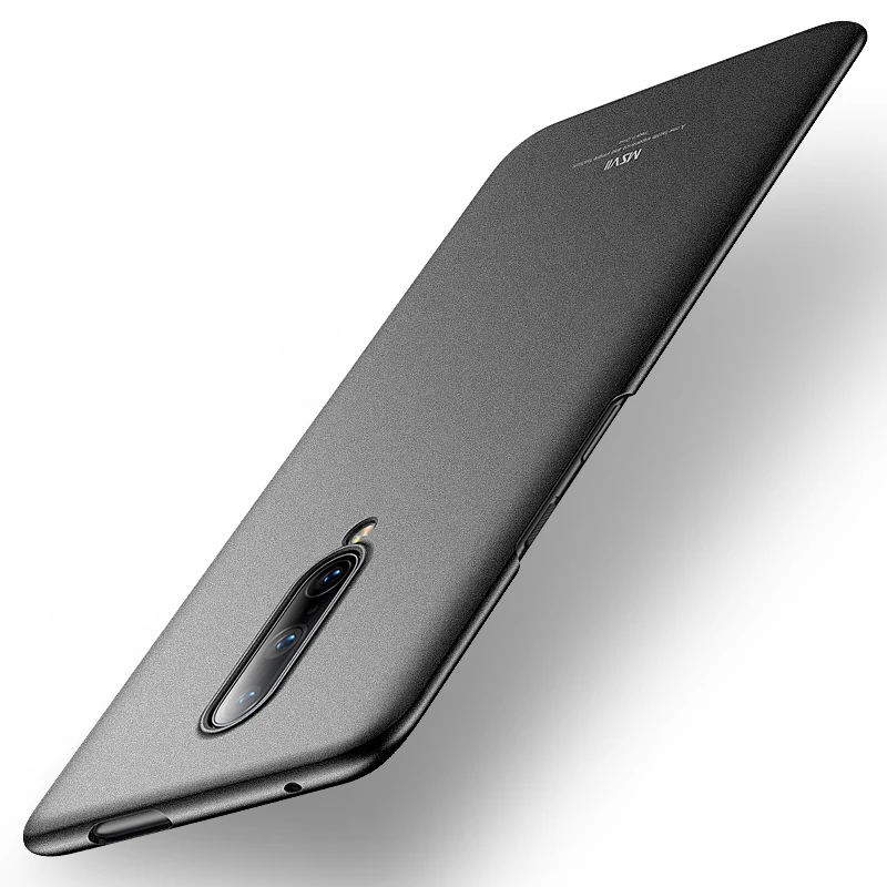 black Msvii Роскошный чехол для OnePlus 7 Pro ультра тонкий жесткий чехол для One Plus 6T 5T полная Защита задняя крышка для One plus 7 Coque - Цвет: black