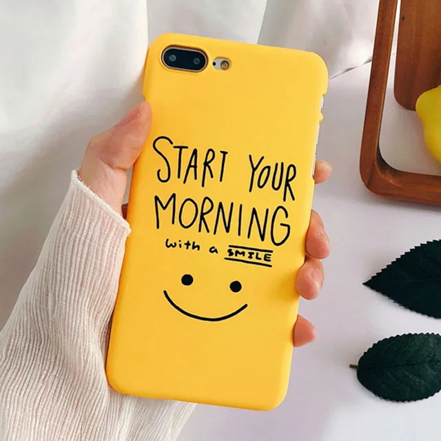 Мультяшный чехол для телефона для iphone X, чехол для iphone 6, 6S Plus, 7, 8 Plus, ультра тонкий жесткий чехол из поликарбоната с забавными буквами, чехол s Capa - Цвет: 01