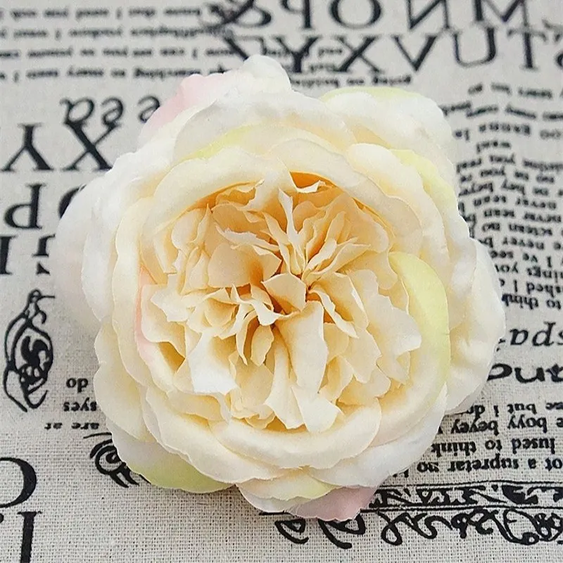 

Oil painting tea rose head rose flower head imitation flower diy artificial flower Free Shipping