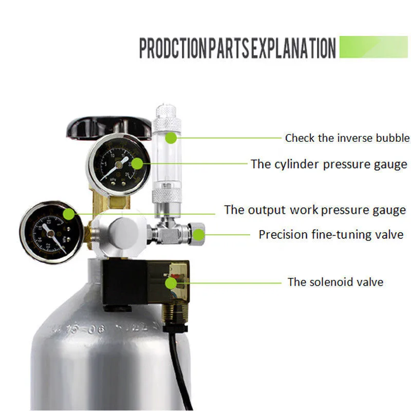 220 В аквариум СО2 регулятор Магнитный соленоидный контрольный аквариумный клапан
