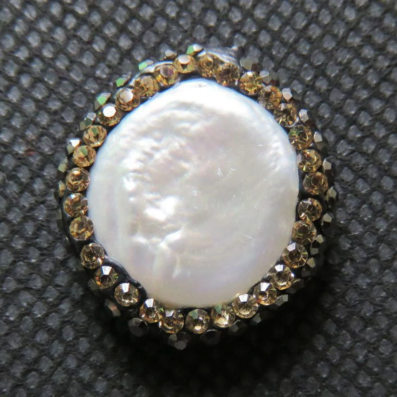 HanKun Новинка ювелирная монета Pave с цирконием разъем для бусины друга | Украшения и