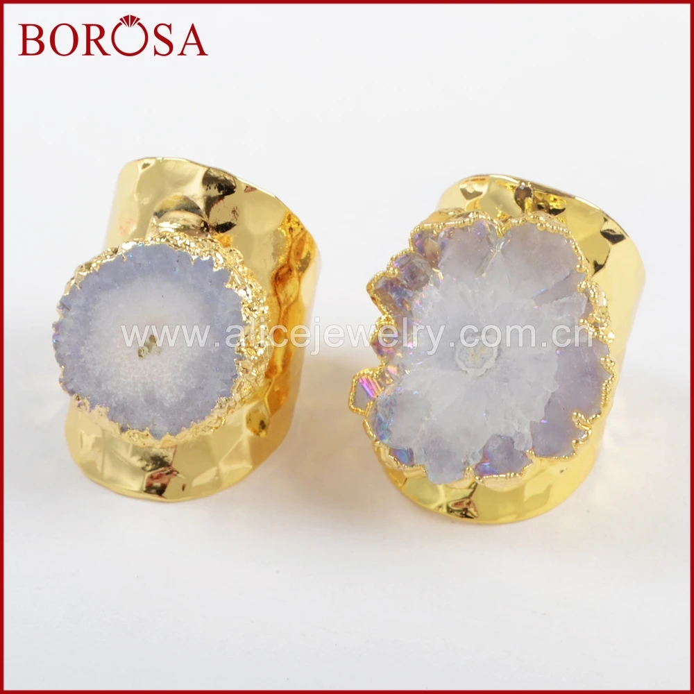 Borosa 5/10 шт. Мода Радуга Защита от солнца цветок камни камень ювелирные изделия