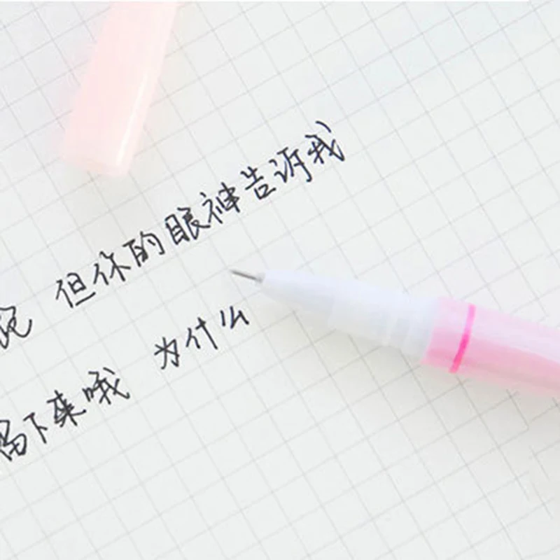 Перо-расческа Fairy Stick с гелевыми чернилами 0.5 мм с песчаным блеском, звездами и сердечками, ручки Kawaii, разноцветные шарики в радужных тонах для девочек, подарок, школьные принадлежности.