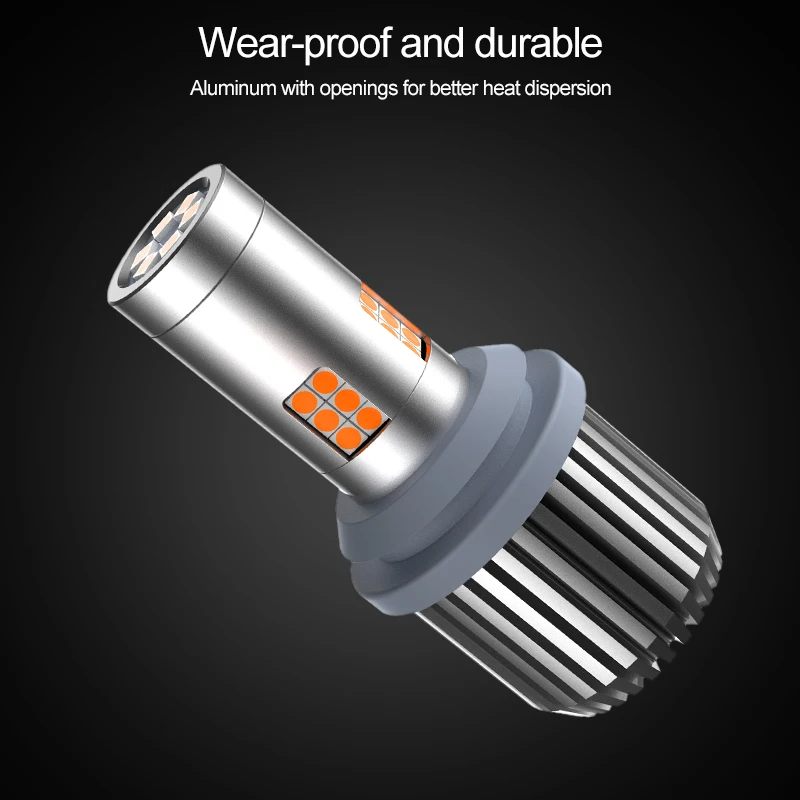 2 шт. 1156 P21W LED BA15S PY21W BAU15S Super Canbus Bulb T20 7440 для указателей поворота 1157 BAY15D светодиодный