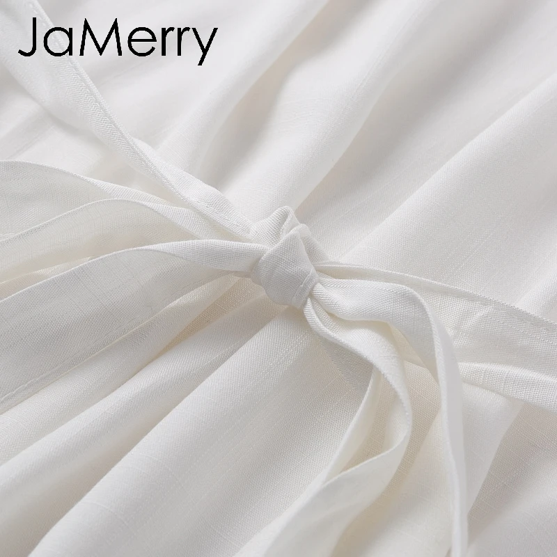 JaMeryy винтажное сексуальное летнее белое короткое платье женское элегантное
