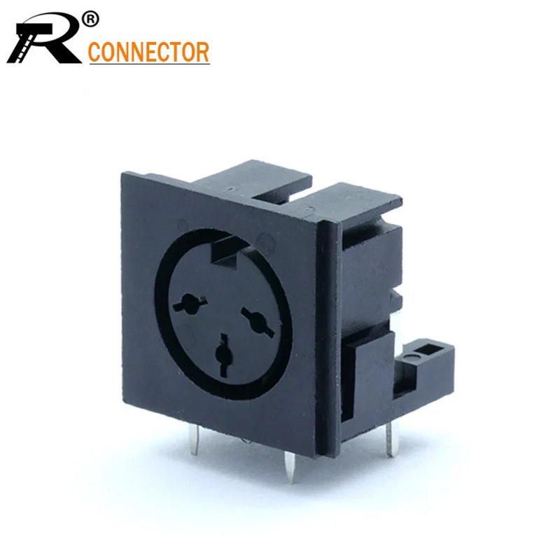 1 шт. Высокое качество S терминалы Micro power Socket 3PIN DIN Jack разъем PCB панель монтажный