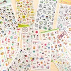 Набор наклеек из ПВХ, 17 стилей, декоративные клейкие стикеры для самостоятельного оформления дневника, Канцтовары, прозрачные наклейки, детский подарок