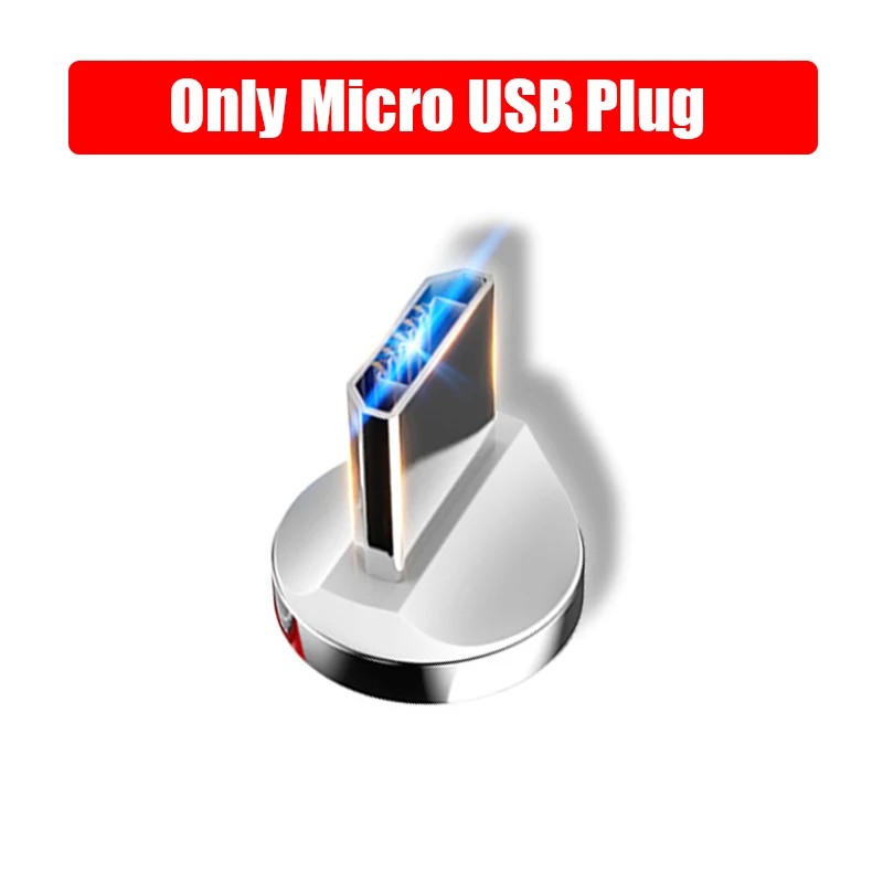 Магнитный USB C Micro usb адаптер для зарядки и передачи данных конвертер для huawei P20 P10 samsung S9 S8 S7 htc для Xiaomi Redmi смартфон - Цвет: Only Micro USB Plug