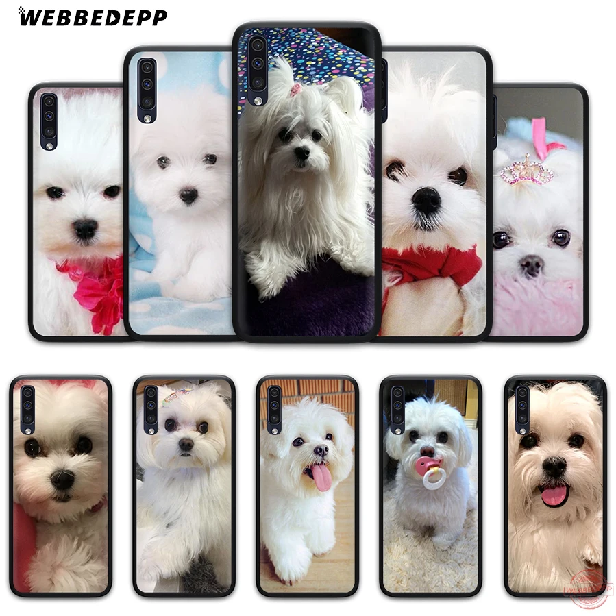 WEBBEDEPP потрясающий мягкий чехол для телефона с надписью I Love My Maltese Dog Для Samsung A50s A40s