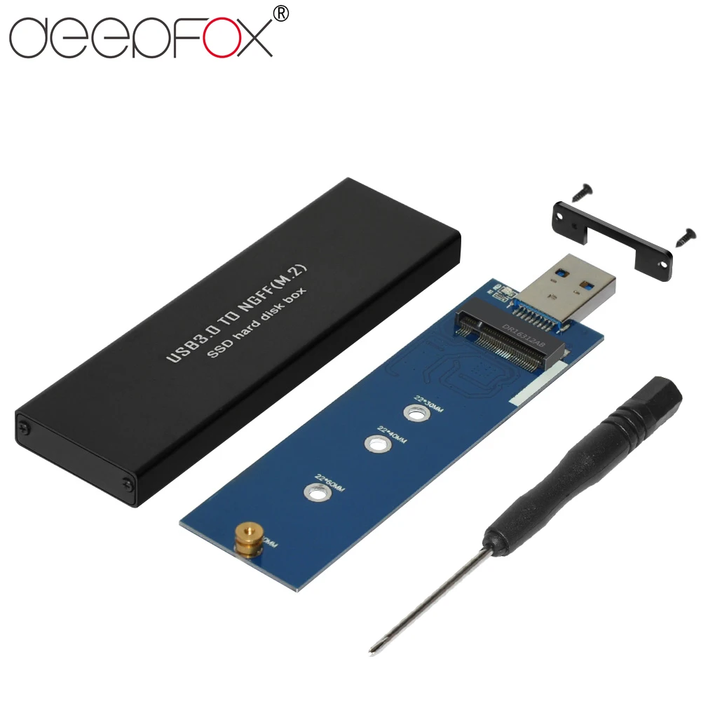 Высокоскоростной корпус для SSD накопителя DeepFox с интерфейсом USB 2280 до М. 2 NGFF