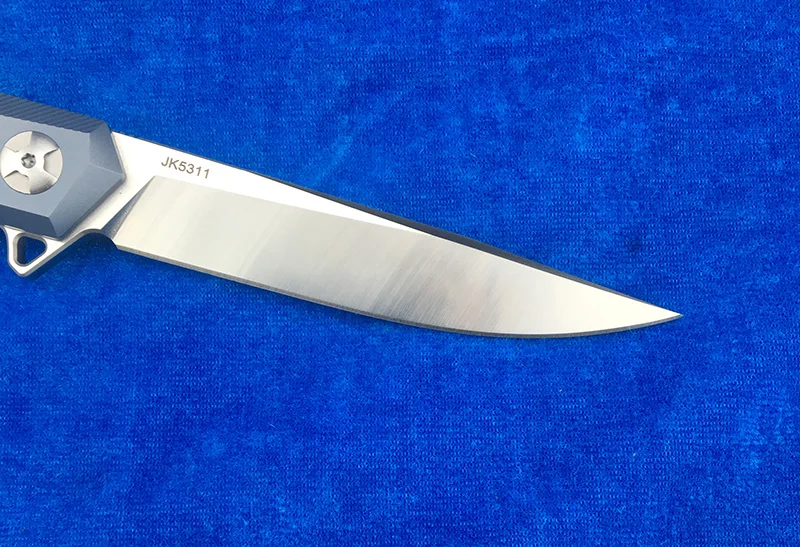LEMIFSHE Flipper folding knife S35VN blade titanium alloy handle camping outdoor hunting fruit knife EDC tool