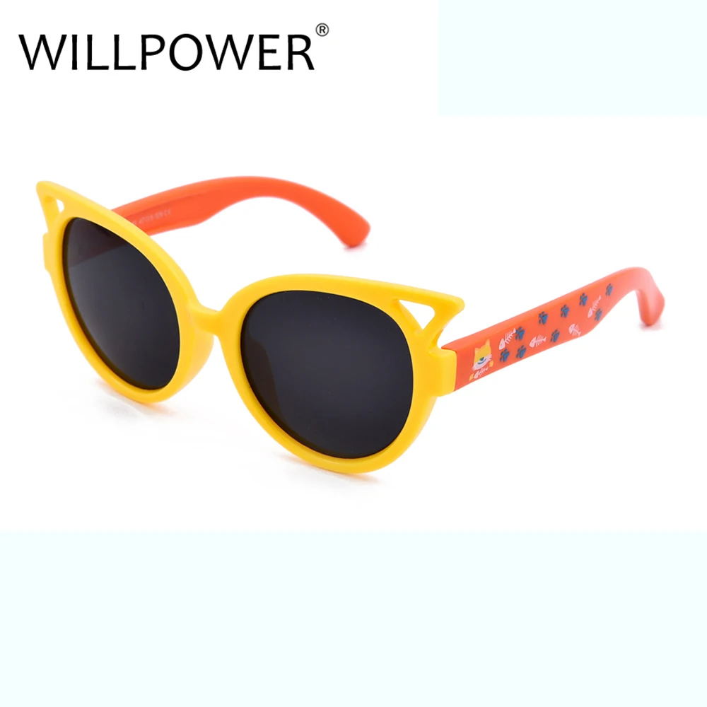 WILLPOWER/модные брендовые дизайнерские поляризованные очки UV400 для девочек, пластиковая оправа, подарок для мальчиков и девочек, очки детские PK-132