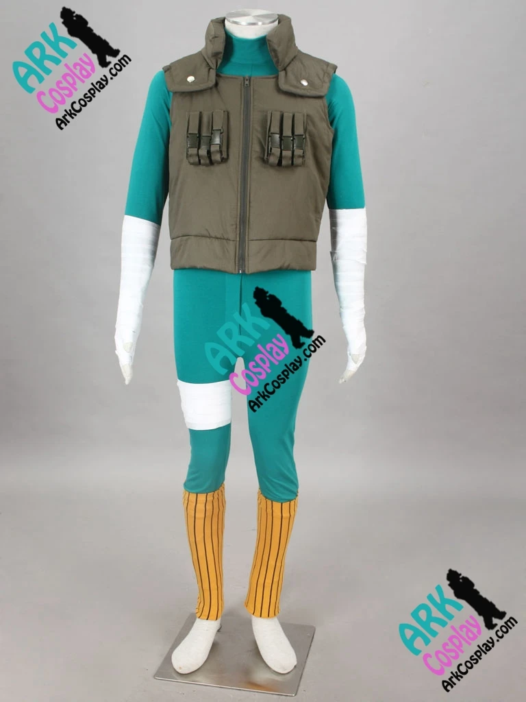 Мужской зеленый костюм Наруто для косплея Рок Ли 2014|naruto cosplay costume|cosplay costumerock lee |
