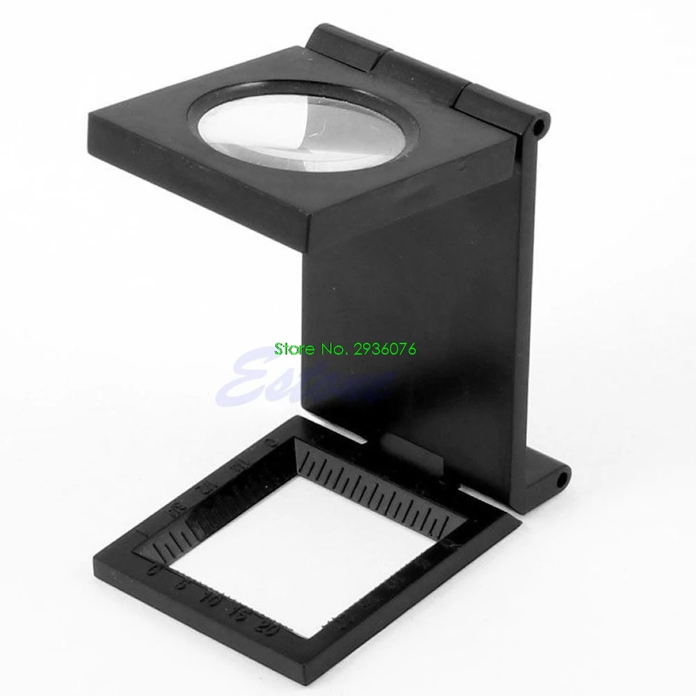

2020 New 10X Foldable Magnifier Loupe Desktop Fabrics Measure Scale Thread Sewing Counter