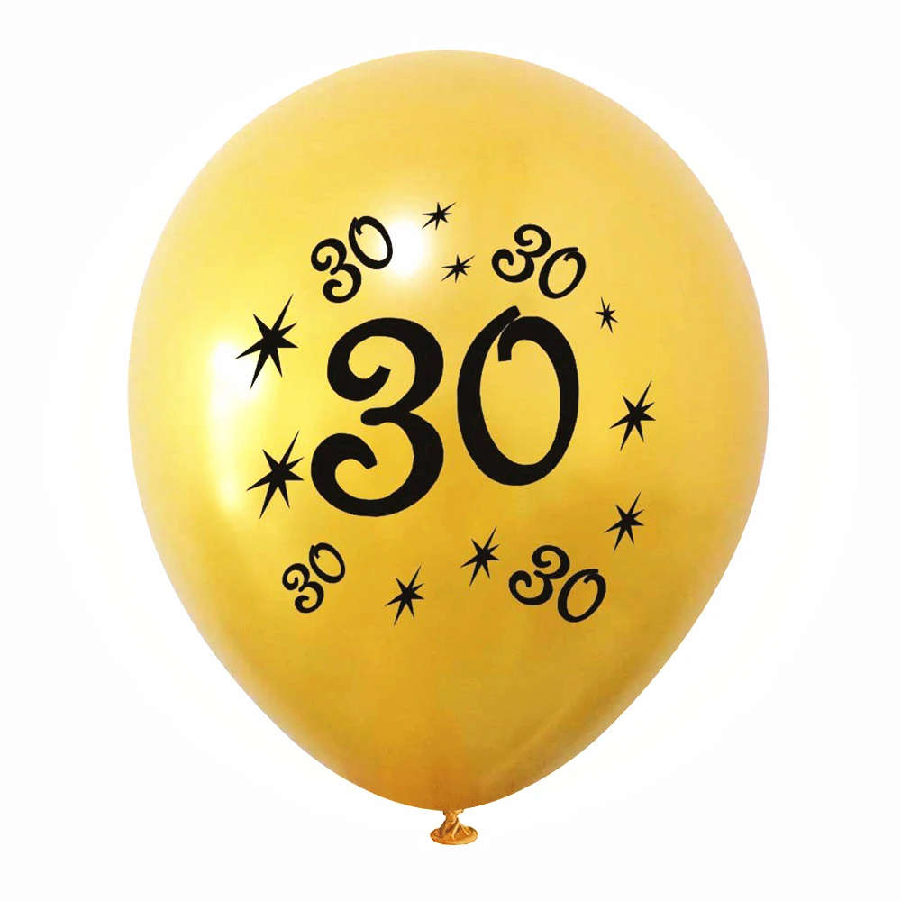 ZLJQ 1set Gold 1 30 40 50 Happy Birthday Banner 40inch Foil Balloon Paper Bunting Ballon Party Decoration Kids Supplies | Дом и сад