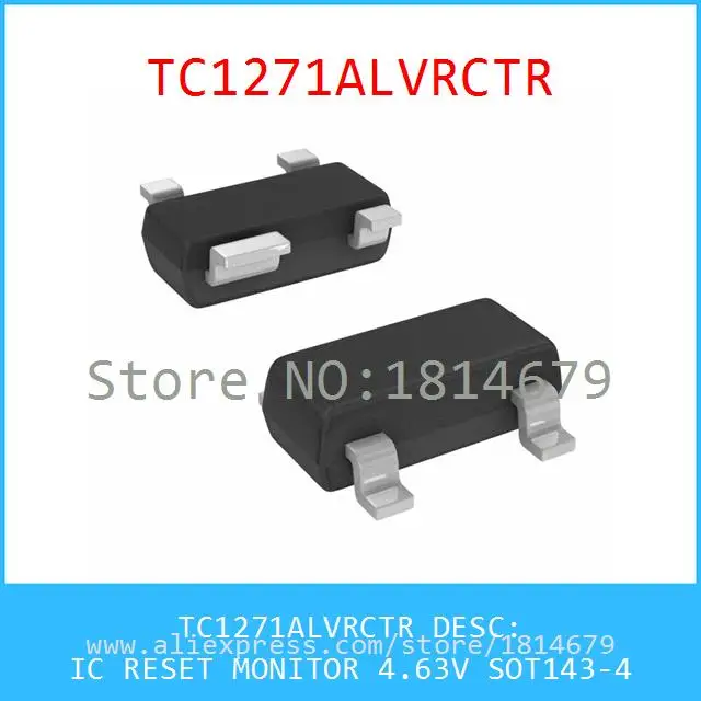 Бесплатная Доставка 3 Шт./лот TC1271ALVRCTR IC СБРОС МОНИТОРА 4.63 В SOT143-4 1271 TC1271 |