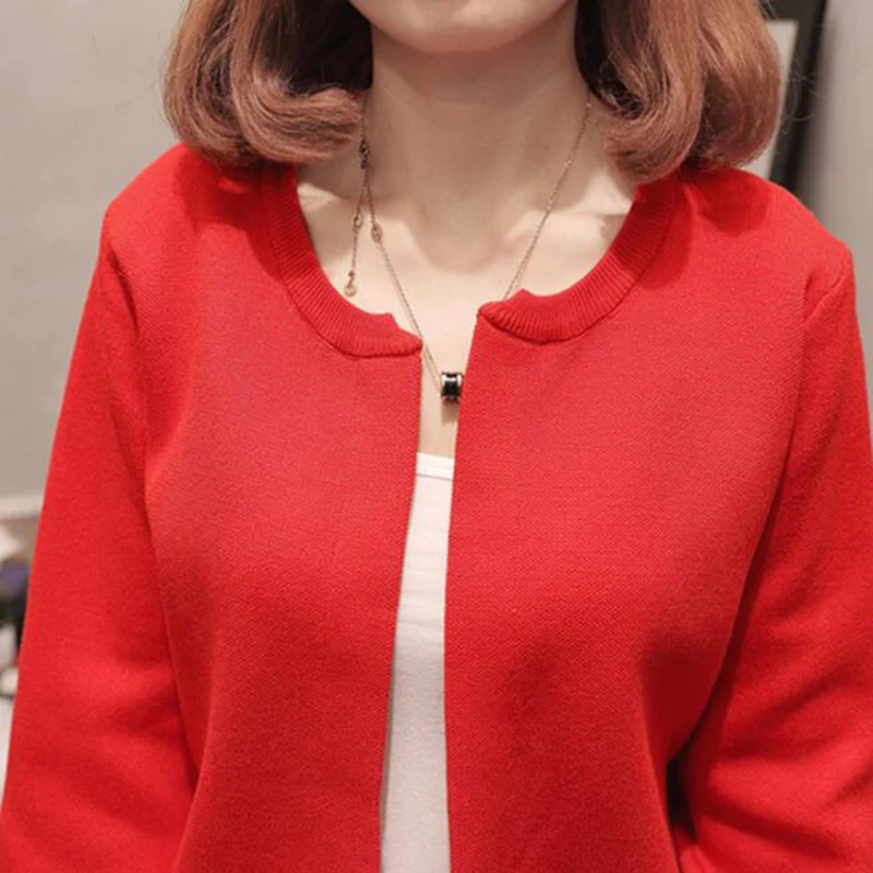 

2018 Autumn Winter New Women sweater coat Casual Long Sleeve Knitted Cardigans Sweaters Fashion loose Cardigan sweater
