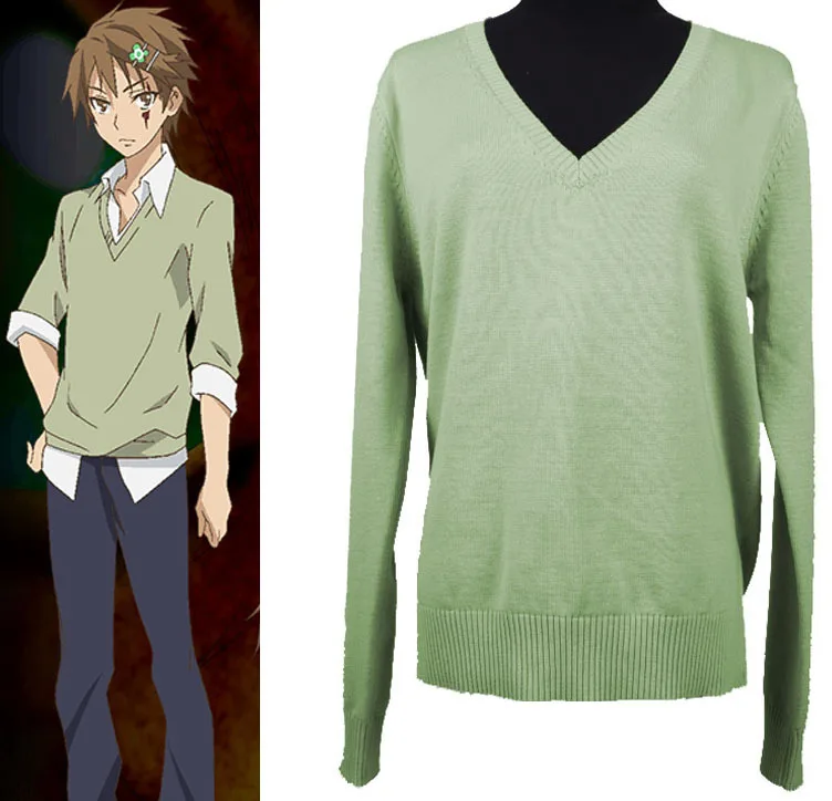 

Pupa Utsutsu Hasegawa Cosplay Costume Long Sleeve Pullover V-neck JK School Uniform Sweater Cosplay