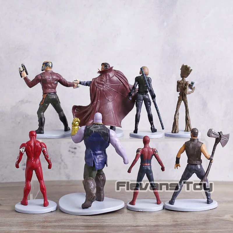 Фигурки героев Marvel Мстители: война бесконечности 8 шт./компл. танос Тор Человек