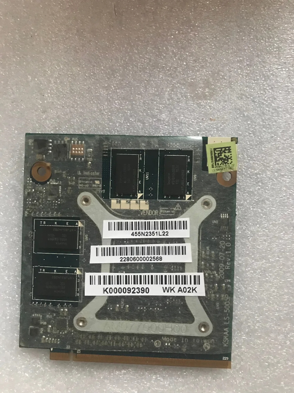 Видеокарта GT330M GT 330M для ноутбука TOSHIBA A500 L550 1G KSKAA 2 MXM DDR3 VGA видеокарта L550|Платы