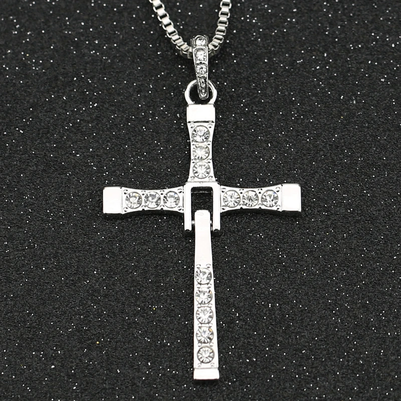 Ожерелье с подвеской в виде фианита серебристого цвета|movie jewelry|jewelry wholesalewholesale