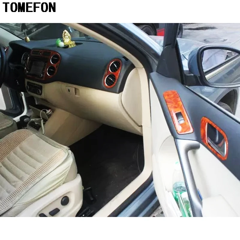 TOMEFON для Volkswagen Tiguan 2010 2017 ABS внутренняя Внутренняя дверь чаша оконный выключатель