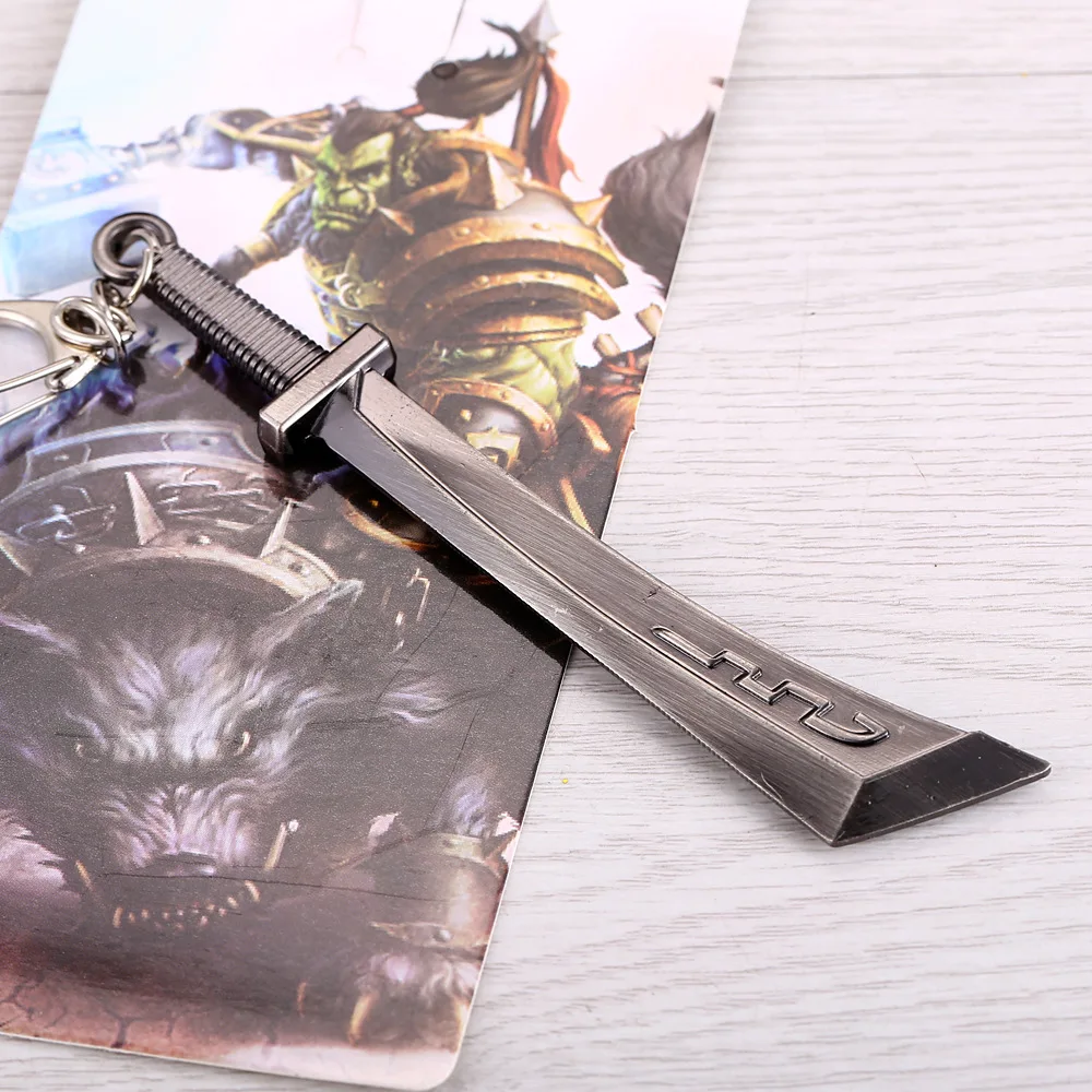Новый дизайн 3D игра WOW World of Warcraft брелок подарок широкий нож для взлома | Украшения