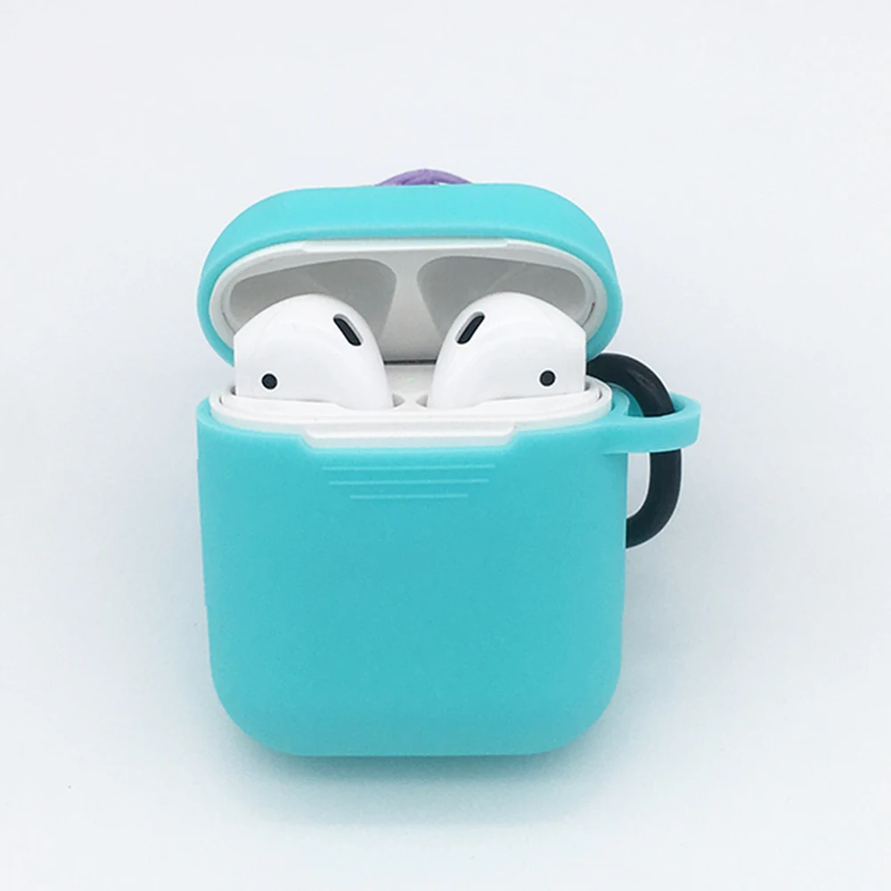 Силиконовый чехол airpods 1/2/pro с брелком для Apple airpods чехол 1/2/airpods pro Чехол защитный чехол