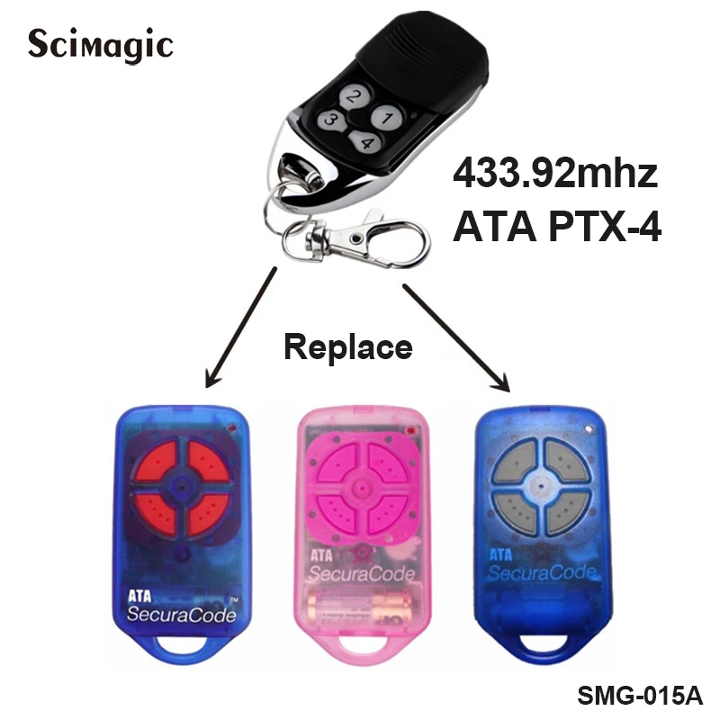 Совместимый интерфейс ATA PTX4 двери гаража дистанционный пульт PTX 4 с батареями