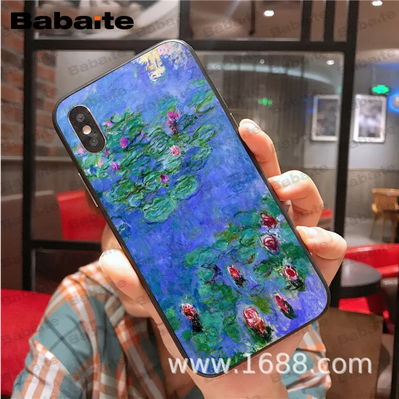 Чехол для мобильного телефона iphone 11Pro max с цветочным китайским лотосом Моне садом