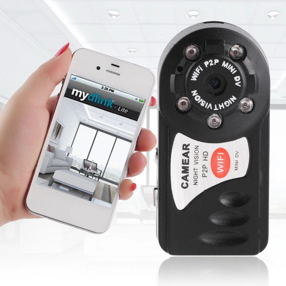 MLLSE Mini Q7 Беспроводная портативная Wi Fi P2P HD DVR камера видеорегистратор видеокамера