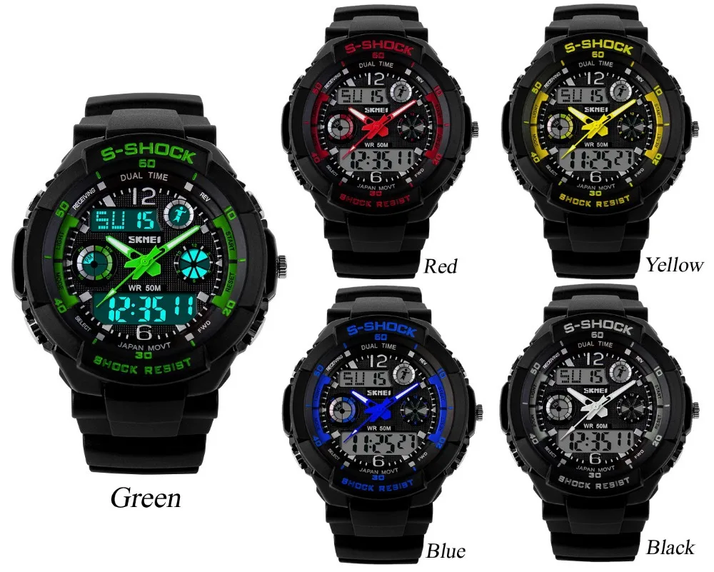 SKMEI 0931 мужская Кварцевые Цифровые Часы Мужчины Спортивные Relogio Masculino Relojes LED