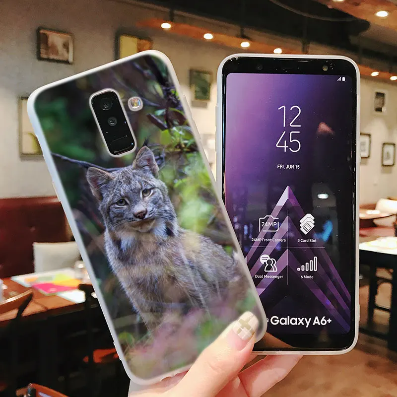 Силиконовый чехол для телефона канадская Рысь Samsung Galaxy A8S A6S A9 A8 Star A7 A6 A5 A3 Plus 2018 2017