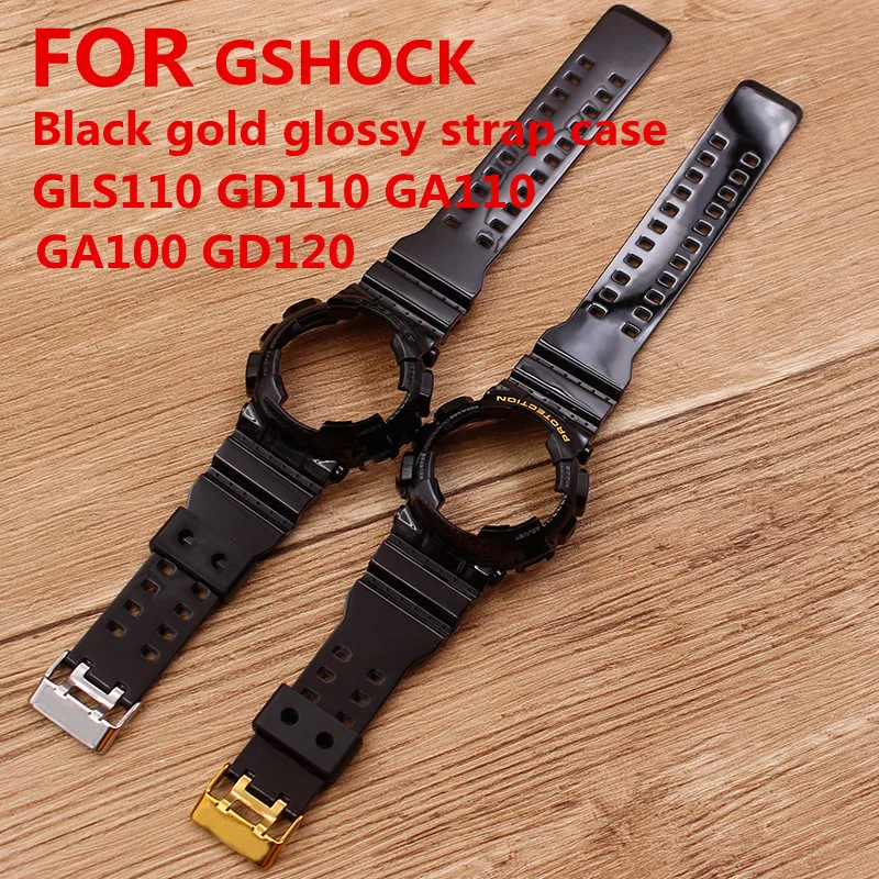 

Аксессуары для часов Casio GSHOCK GLS GD GA110 GA100 GD120 полимерный ремешок мужской черный золотой чехол