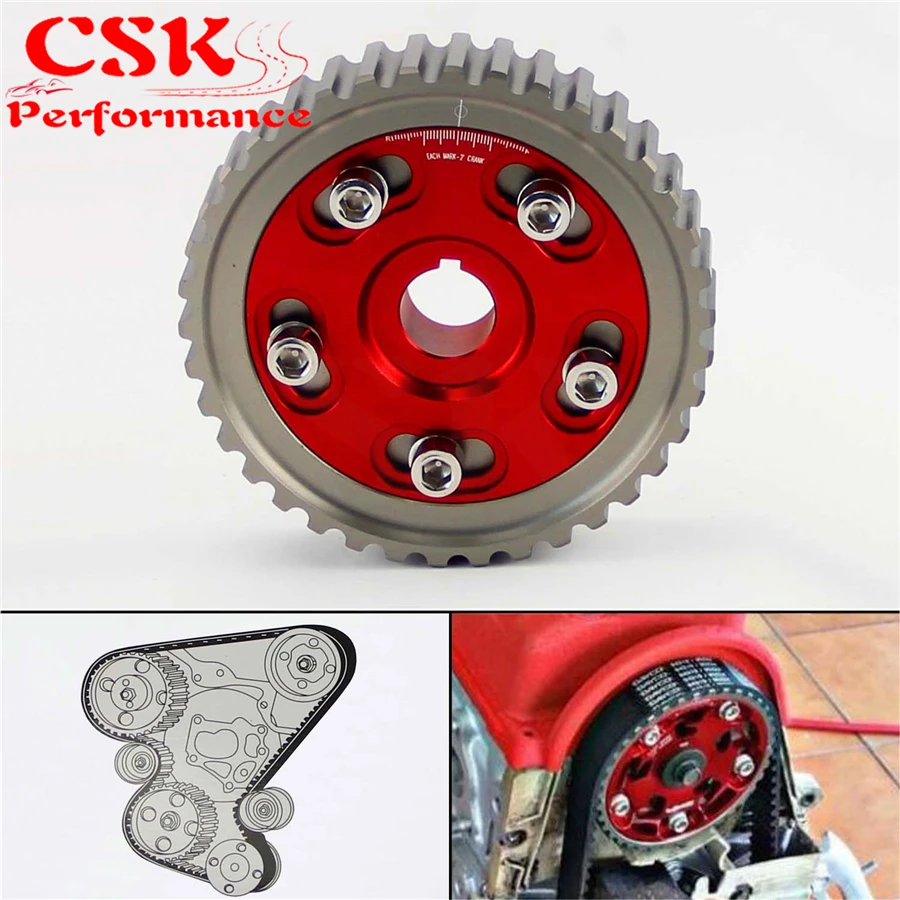 Шестерня зубчатого редуктора Adj для Honda SOHC D15 D16 D Series|cam gears pulley|cam gearscam pulley |