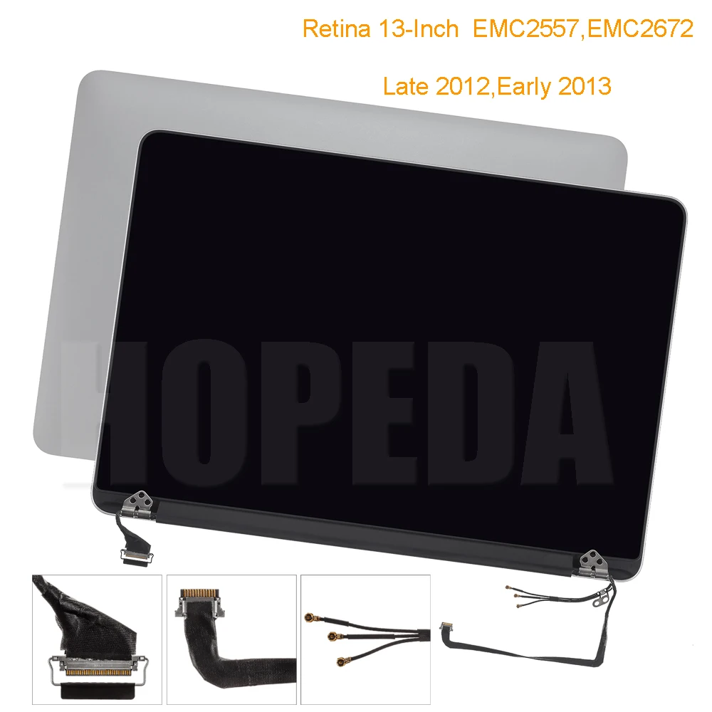 Поздно 2012 EMC2557 A1425 широкоформатный lcd экран Дисплей для Apple Macbook Pro 13 ''ретина