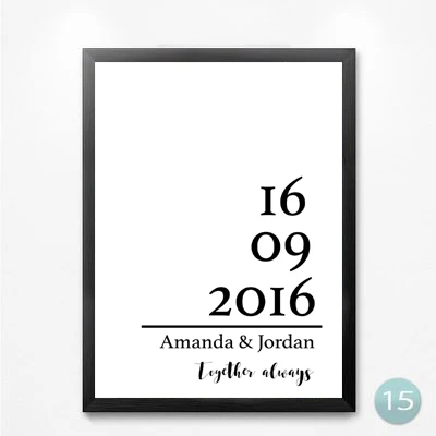 Mr and Mrs Love Quotes художественный абстрактный рисунок на холсте украшение дома Макияж Красивые ресницы Настенная картина для гостиной без рамки - Цвет: 15