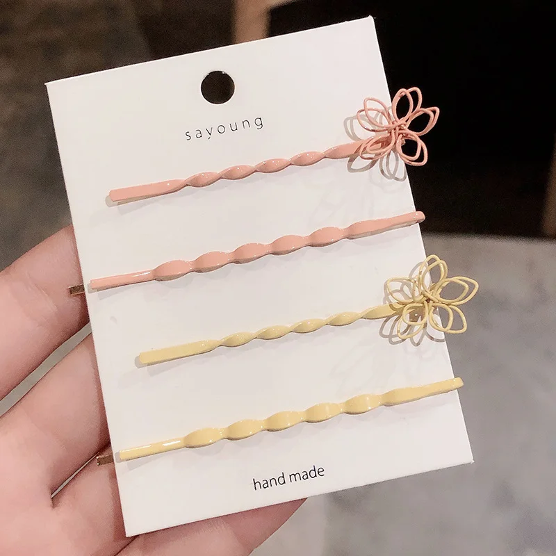 four pieces C M MISM заколки для волос для женщин, заколки для волос, цветная аэрозольная краска, заколки, фольга, блестки, заколка для волос для девочек - Цвет: four pieces C